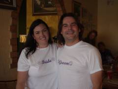 Jeff and Sarah at the Rehearsal Dinner